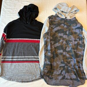 Two Long Sleeve shirts- Brands Ocean Current and Art Class